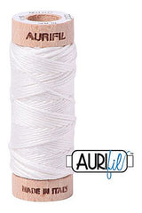 Aurifil Mako Cotton 6-Strand Floss 16 m 18 yd. spool - 2021 Natural White