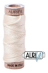 Aurifil Mako Cotton 6-Strand Floss 16 m 18 yd. spool - 2026 Chalk