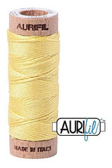 Aurifil Mako Cotton 6-Strand Floss 16 m 18 yd. spool - 2115 Lemon