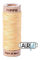 Aurifil Mako Cotton 6-Strand Floss 16 m 18 yd. spool - 2130 Medium Butter