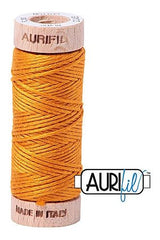 Aurifil Mako Cotton 6-Strand Floss 16 m 18 yd. spool - 2145 Yellow Orange