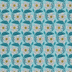 BENARTEX - Blooming Color 2 by Wolff Paper - Dora - Turquoise