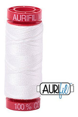 Aurifil Mako 12wt Cotton 50 m 54 yd. spool - 2021 Natural White