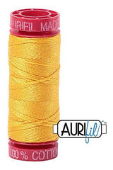 Aurifil Mako 12wt Cotton 50 m 54 yd. spool - 2135 Yellow