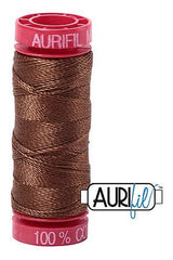 Aurifil Mako 12wt Cotton 50 m 54 yd. spool - 2372 Dark Antique Gold