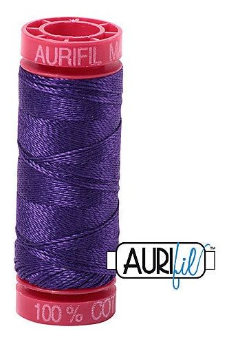 Aurifil Mako 12wt Cotton 50 m 54 yd. spool - 2582 Dark Violet