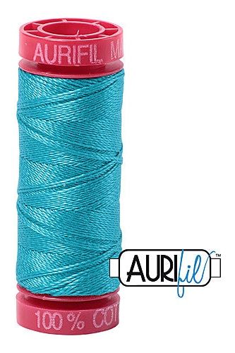 Aurifil Mako 12wt Cotton 50 m 54 yd. spool - 2810 Turquoise