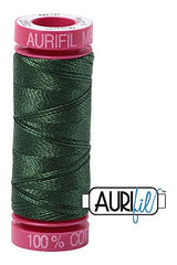 Aurifil Mako 12wt Cotton 50 m 54 yd. spool - 2892 Pine