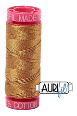 Aurifil Mako 12wt Cotton 50 m 54 yd. spool - 2975 Brass