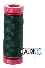 Aurifil Mako 12wt Cotton 50 m 54 yd. spool - 4026 Forest Green