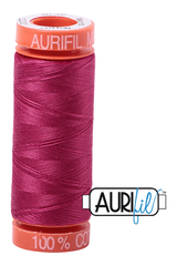 Aurifil Mako 50wt Cotton 200 m 220 yd. spool - 1100 Red Plum