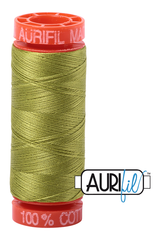 Aurifil Mako 50wt Cotton 200 m 220 yd. spool - 1147 Light Leaf Green