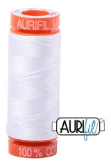 Aurifil Mako 50wt Cotton 200 m 220 yd. spool - 2024 White