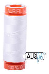 Aurifil Mako 50wt Cotton 200 m 220 yd. spool - 2024 White