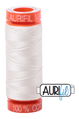 Aurifil Mako 50wt Cotton 200 m 220 yd. spool - 2026 Chalk