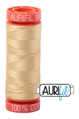 Aurifil Mako 50wt Cotton 200 m 220 yd. spool - 2125 Wheat