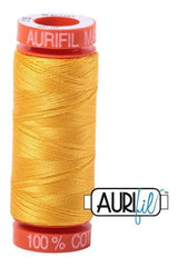Aurifil Mako 50wt Cotton 200 m 220 yd. spool - 2135 Yellow
