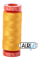 Aurifil Mako 50wt Cotton 200 m 220 yd. spool - 2135 Yellow