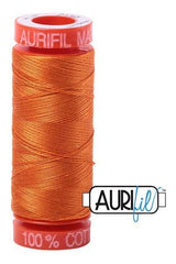 Aurifil Mako 50wt Cotton 200 m 220 yd. spool - 2150 Pumpkin