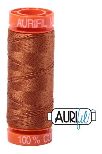 Aurifil Mako 50wt Cotton 200 m 220 yd. spool - 2155 Cinnamon