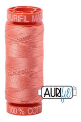 Aurifil Mako 50wt Cotton 200 m 220 yd. spool - 2220 Light Salmon