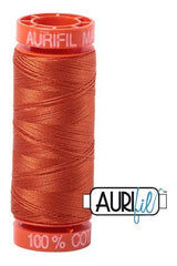 Aurifil Mako 50wt Cotton 200 m 220 yd. spool - 2240 Rusty Orange