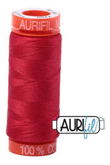 Aurifil Mako 50wt Cotton 200 m 220 yd. spool - 2250 Red