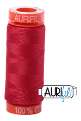 Aurifil Mako 50wt Cotton 200 m 220 yd. spool - 2250 Red
