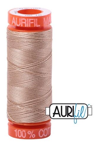 Aurifil Mako 50wt Cotton 200 m 220 yd. spool - 2314 Beige