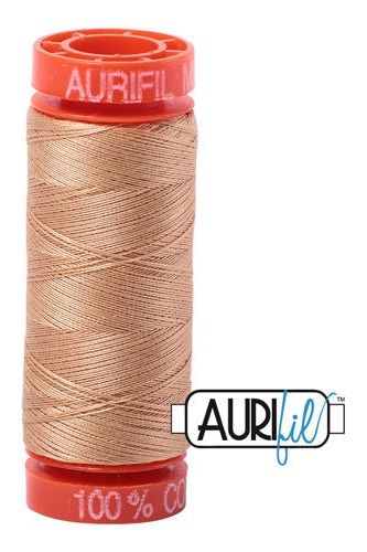 Aurifil Mako 50wt Cotton 200 m 220 yd. spool - 2318 Cachemire