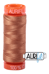 Aurifil Mako 50wt Cotton 200 m 220 yd. spool - 2330 Light Chestnut