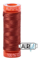 Aurifil Mako 50wt Cotton 200 m 220 yd. spool - 2350 Copper