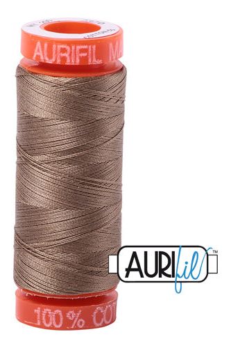 Aurifil Mako 50wt Cotton 200 m 220 yd. spool - 2370 Sandstone