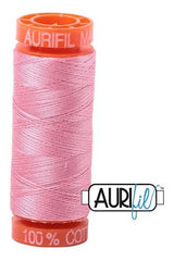Aurifil Mako 50wt Cotton 200 m 220 yd. spool - 2425 Bright Pink