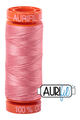 Aurifil Mako 50wt Cotton 200 m 220 yd. spool - 2435 Peachy Pink
