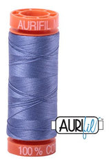 Aurifil Mako 50wt Cotton 200 m 220 yd. spool - 2525 Dusty Blue Violet