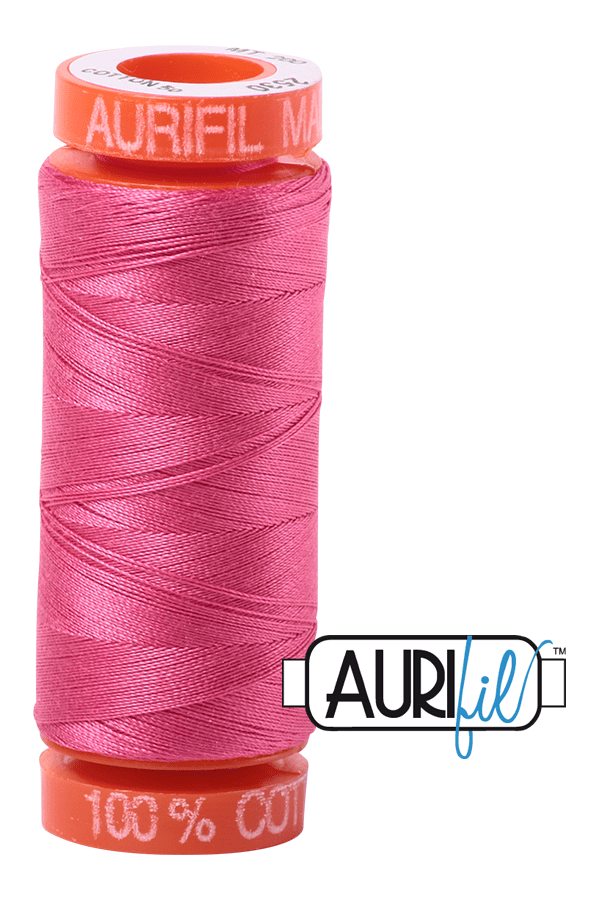 Aurifil Mako 50wt Cotton 200 m 220 yd. spool - 2530 Blossom Pink
