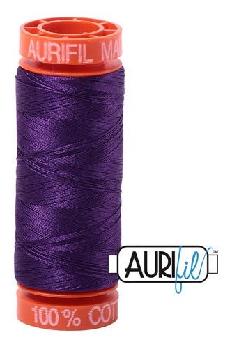 Aurifil Mako 50wt Cotton 200 m 220 yd. spool - 2545 Medium Purple