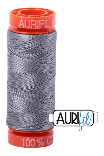 Aurifil Mako 50wt Cotton 200 m 220 yd. spool - 2605 Grey