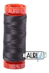 Aurifil Mako 50wt Cotton 200 m 220 yd. spool - 2630 Dark Pewter