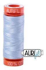 Aurifil Mako 50wt Cotton 200 m 220 yd. spool - 2710 Light Robins Egg