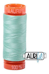 Aurifil Mako 50wt Cotton 200 m 220 yd. spool - 2835 Medium Mint