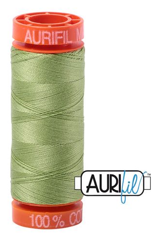 Aurifil Mako 50wt Cotton 200 m 220 yd. spool - 2882 Light Fern