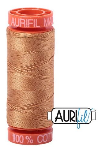 Aurifil Mako 50wt Cotton 200 m 220 yd. spool - 2930 Golden Toast