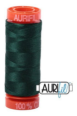 Aurifil Mako 50wt Cotton 200 m 220 yd. spool - 4026 Forest Green