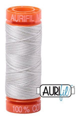 Aurifil Mako 50wt Cotton 200 m 220 yd. spool - 4060 Silver Moon