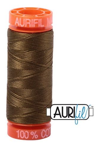 Aurifil Mako 50wt Cotton 200 m 220 yd. spool - 4173 Dark Olive