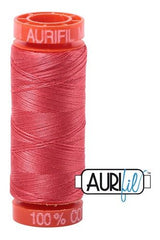 Aurifil Mako 50wt Cotton 200 m 220 yd. spool - 5002 Medium Red
