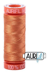Aurifil Mako 50wt Cotton 200 m 220 yd. spool - 5009 Medium Orange