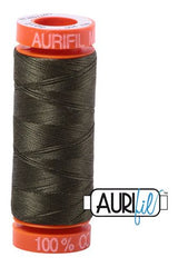 Aurifil Mako 50wt Cotton 200 m 220 yd. spool - 5012 Dark Green